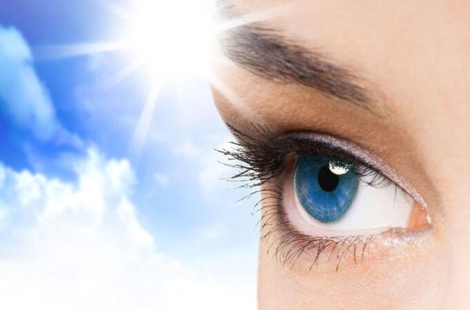 Solarization - Recovery of vision in sunlight