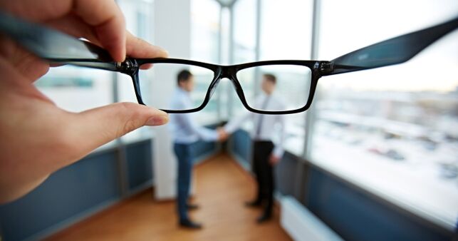 The deterioration of visual acuity
